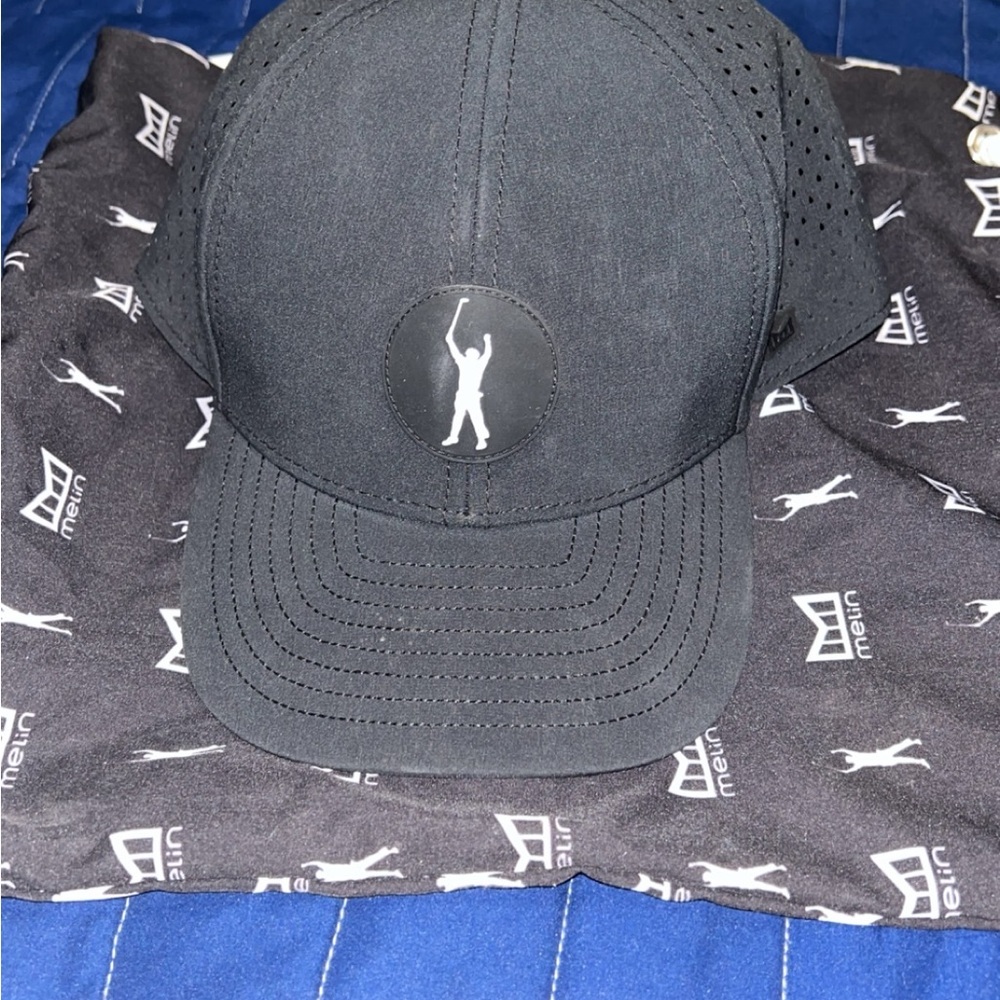 Black Golf Cap with Logo
